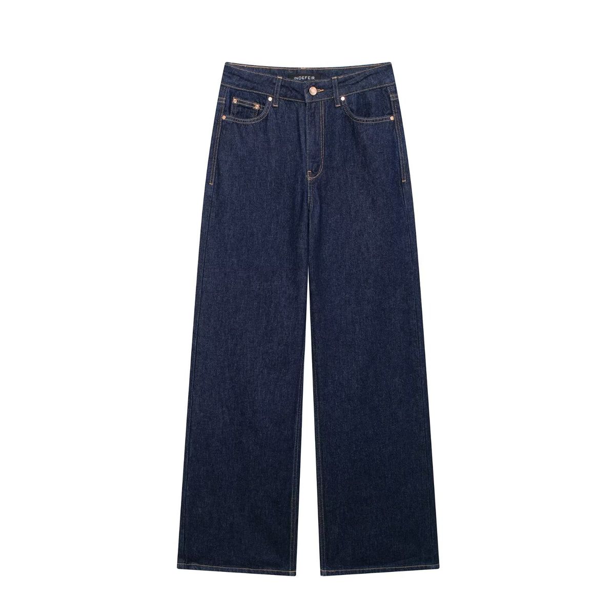 VELVET - Jeans Wide leg Vélisse Azul Marino