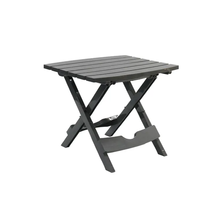 Mesa Auxiliar Plegable Plastica diseno madera Gris