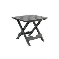 NORTHWEST - Mesa Auxiliar Plegable Plástica diseño madera Gris