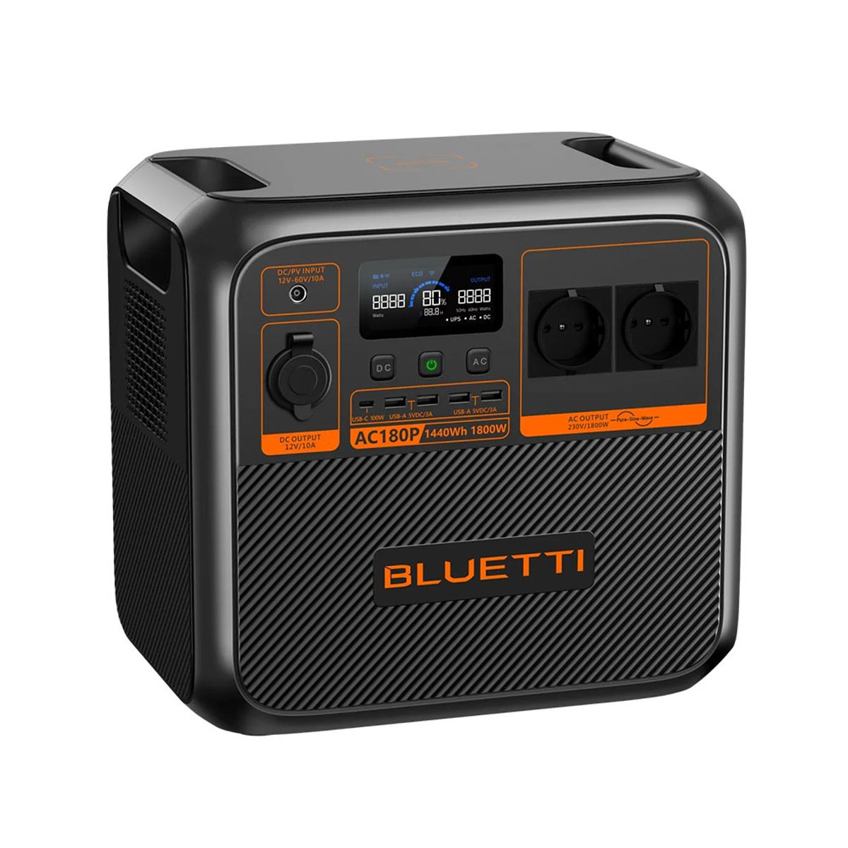 BLUETTI - Estación de Carga Portátil AC180P de 1800W Bluetti