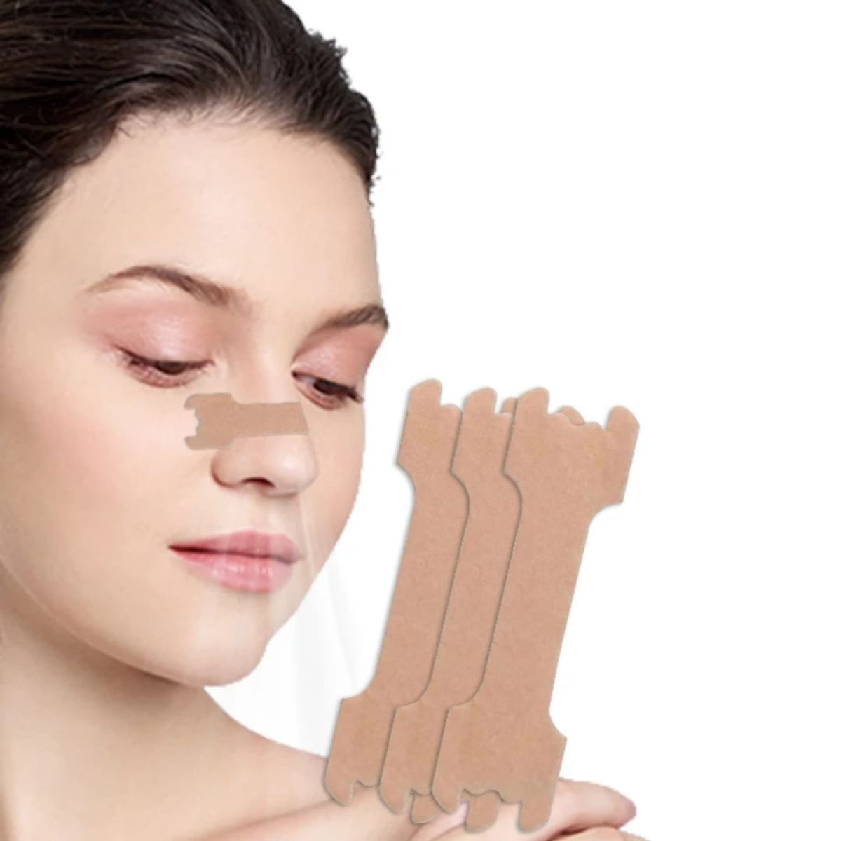 GENERICO - Parche Nasal Anti Ronquido Unisex 12 Unidades