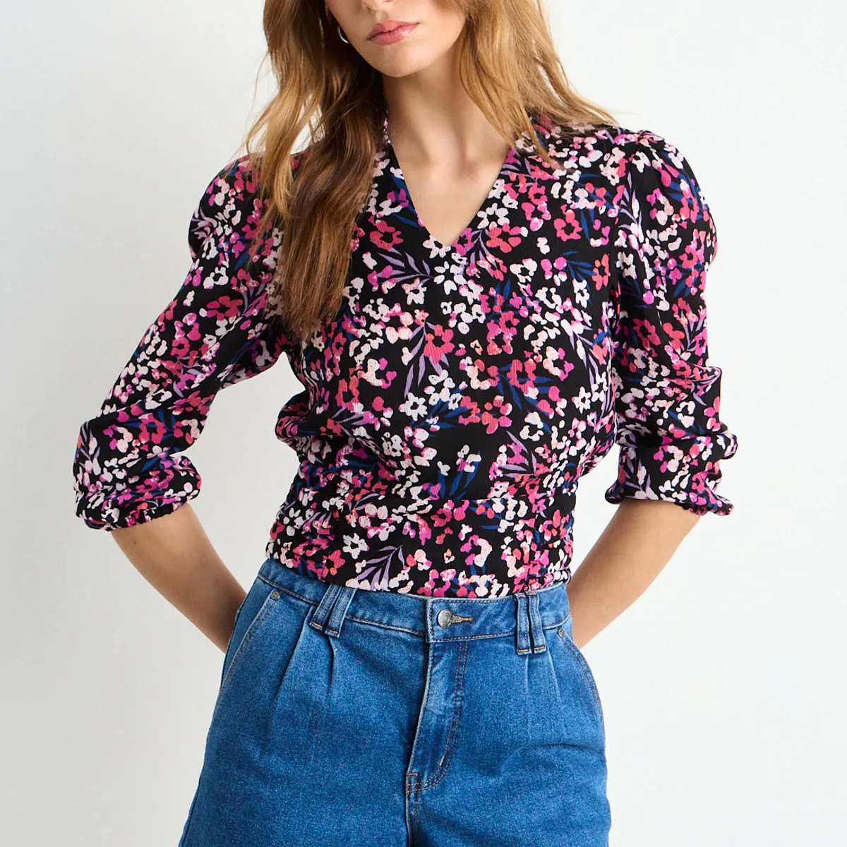 IO - Blusa Fantasia Mujer Negro Io