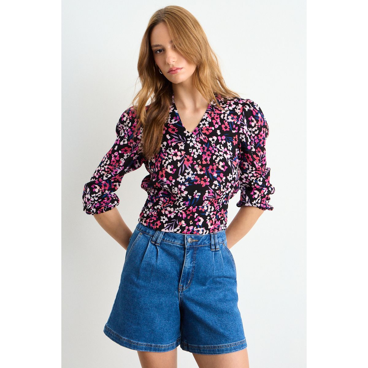 IO - Blusa Fantasia Mujer Negro Io