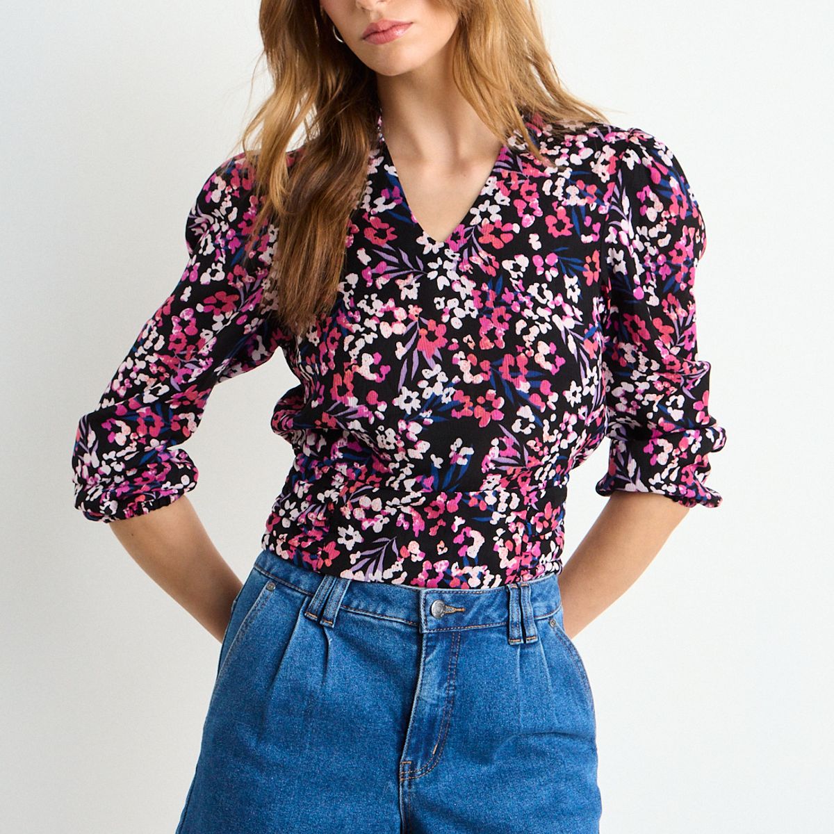 IO - Blusa Fantasia Mujer Negro Io