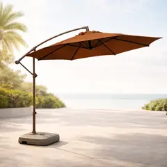 SPACE HOME - Toldo Lateral 3m con Base 60L Ideal Piscina con Base Reforzada