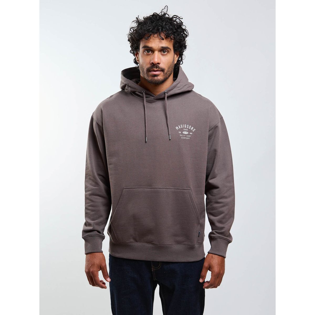 MAUI AND SONS - Poleron Canguro Salty Surf Café Hombre Maui And Sons