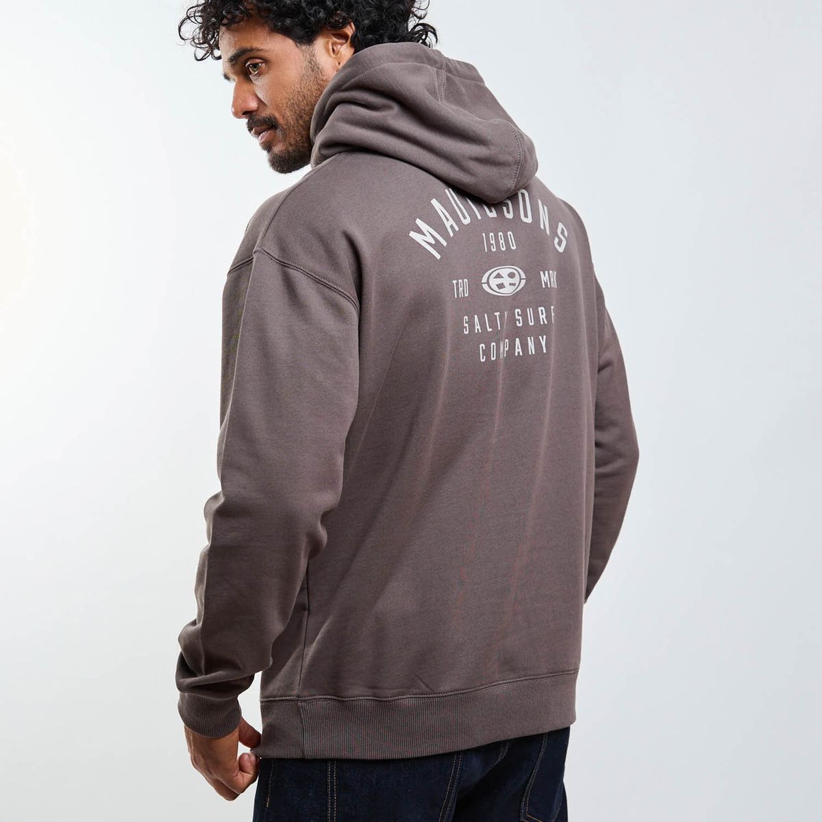 MAUI AND SONS - Poleron Canguro Salty Surf Café Hombre Maui And Sons