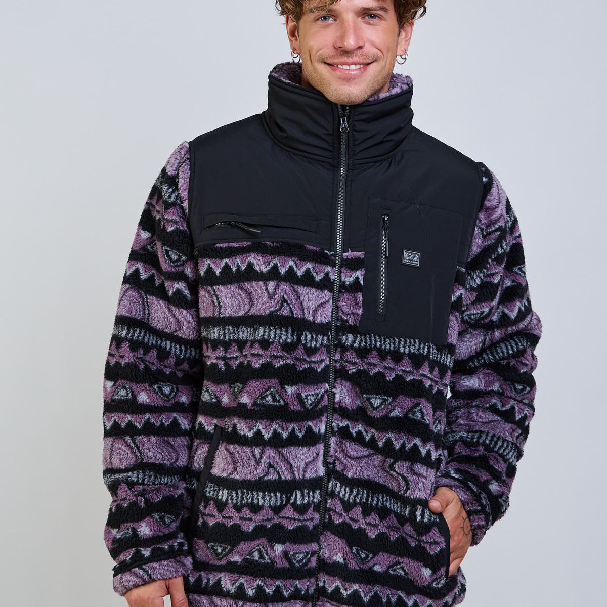 MAUI AND SONS - Poleron Chiporro Kallpa Block Multicolor Hombre Maui And Sons