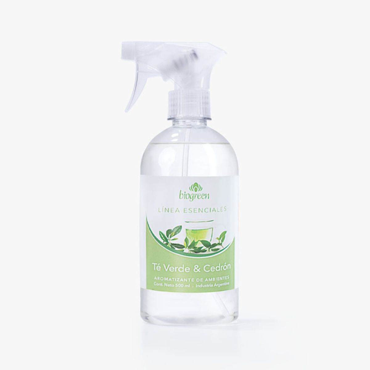 GENERICO - AROMATIZANTE DE AMBIENTES Y TEXTIL  TE VERDE & CEDRON 500ML / CON GATILLO