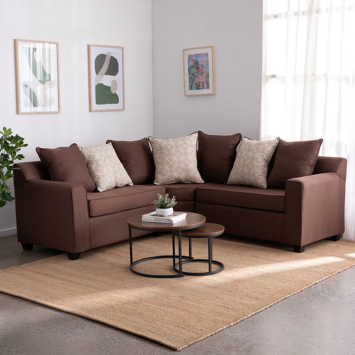 MEXX MUEBLES - SOFA SECCIONAL FRANCIA TELA