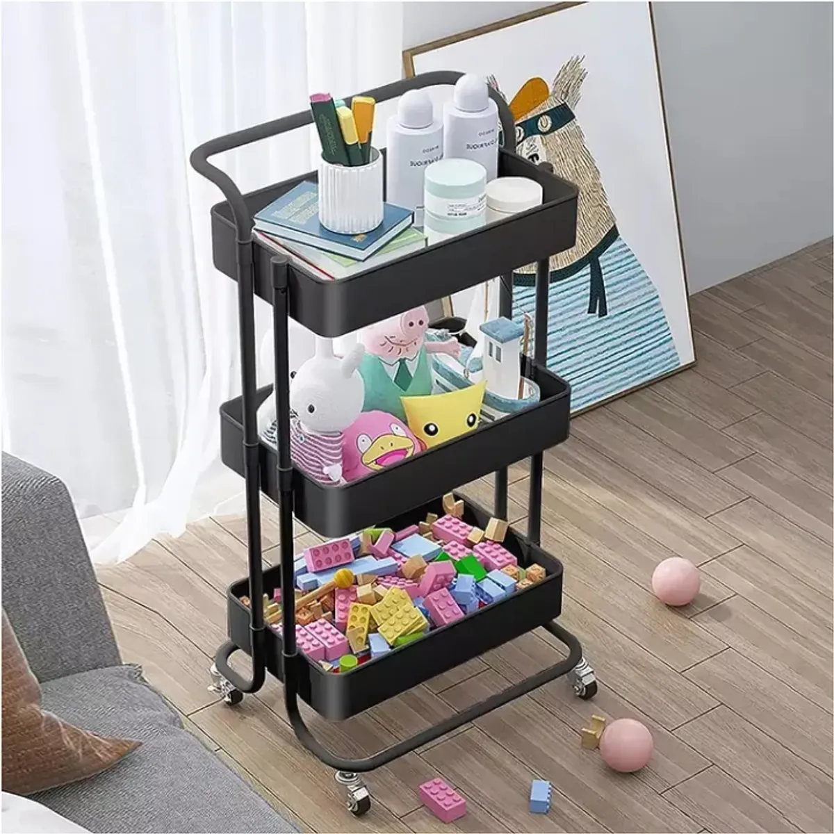 Carrito Organizador Almacenamiento 3 Niveles Con Ruedas, marca GENERICO - Foto Principal