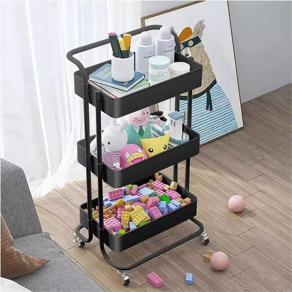 Carrito Organizador Almacenamiento 3 Niveles Con Ruedas, marca GENERICO - Foto Principal
