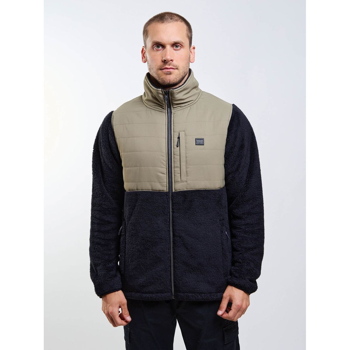 MAUI AND SONS - Poleron Chiporro Forest Quilted Verde Hombre Maui And Sons