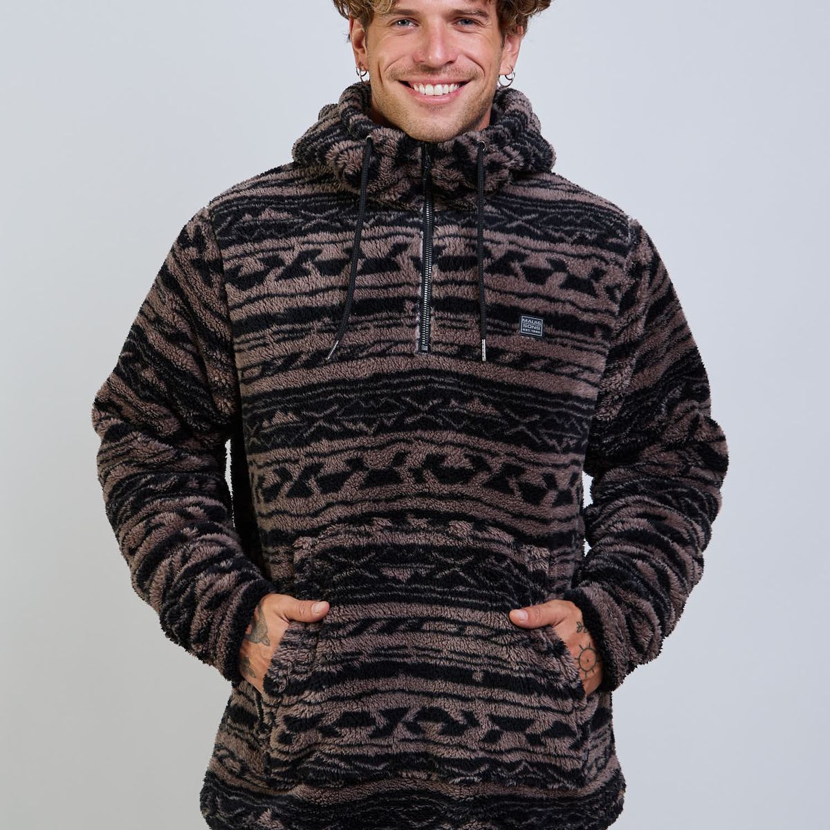 MAUI AND SONS - Poleron Chiporro Tread Kuntur  Multicolor Hombre Maui And Sons