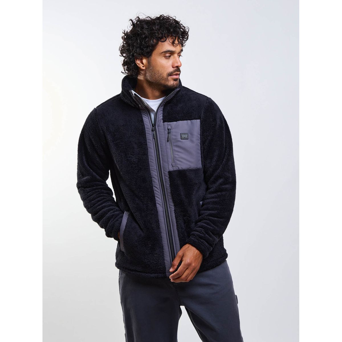 MAUI AND SONS - Poleron Chiporro Steelcore Negro Hombre Maui And Sons