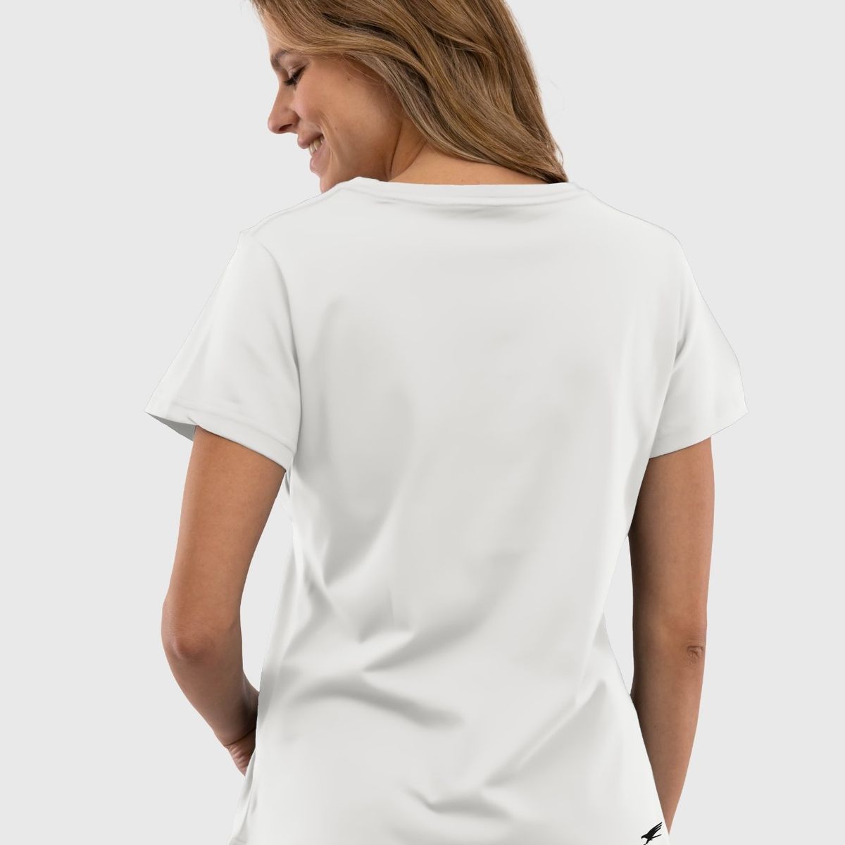 FALCONE - Polera Orgánica Classic Logo V2 Mujer Falcone