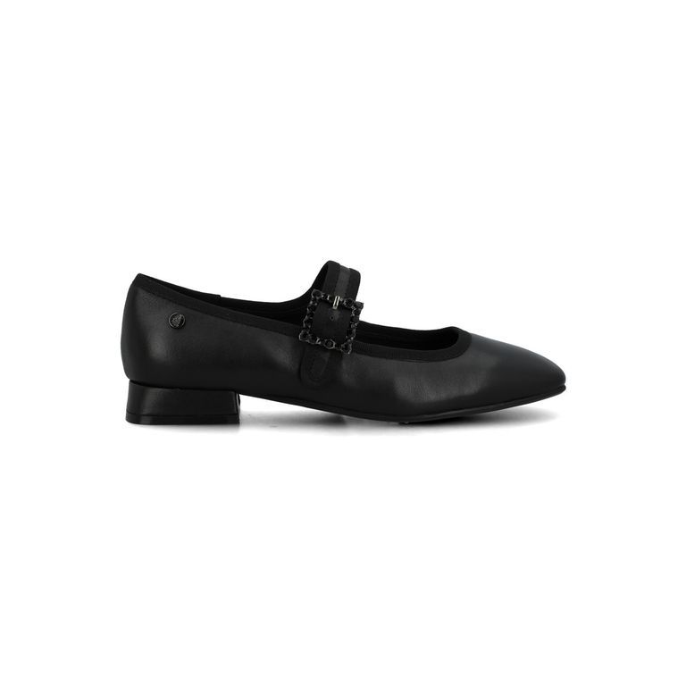 Ballerina Cuero Mujer Hally Negro