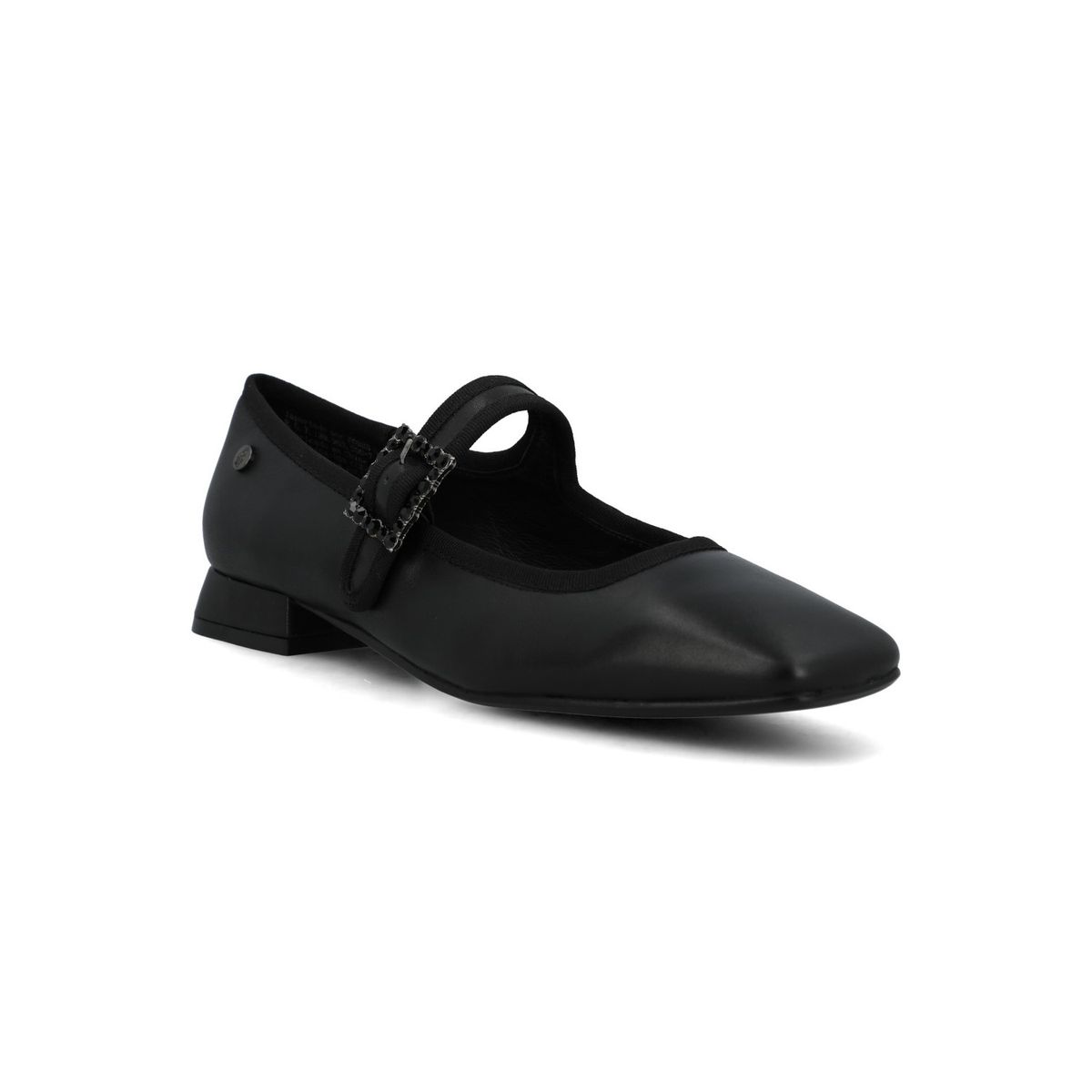 HUSH PUPPIES - Ballerina Cuero Mujer Hally Negro HUSH PUPPIES