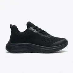 BOVINITA - Zapatillas Mujer Deportivas Negras Plataforma Livianas Black