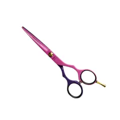 HENBOR - Tijera Italiana 782P Filo Navaja 55 Rosado & Purpura