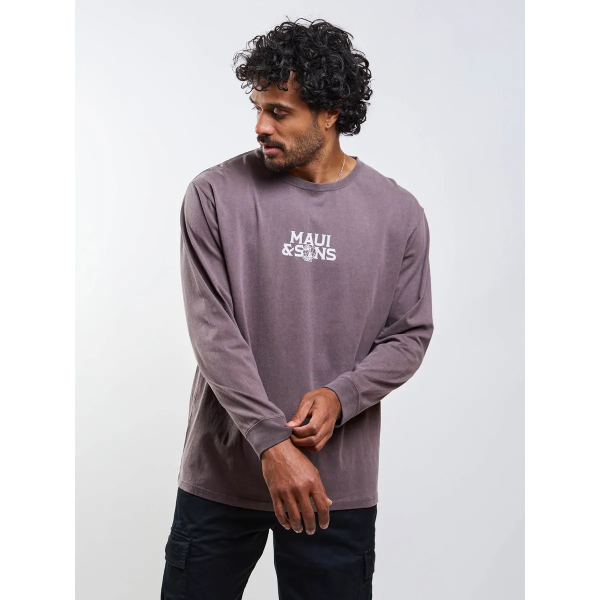 MAUI AND SONS - Polera ML The World Surf Café Hombre Maui And Sons
