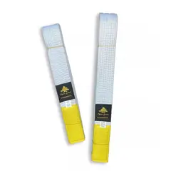 PINE TREE - CINTURON BLANCO PUNTA AMARILLA 245 CMS.