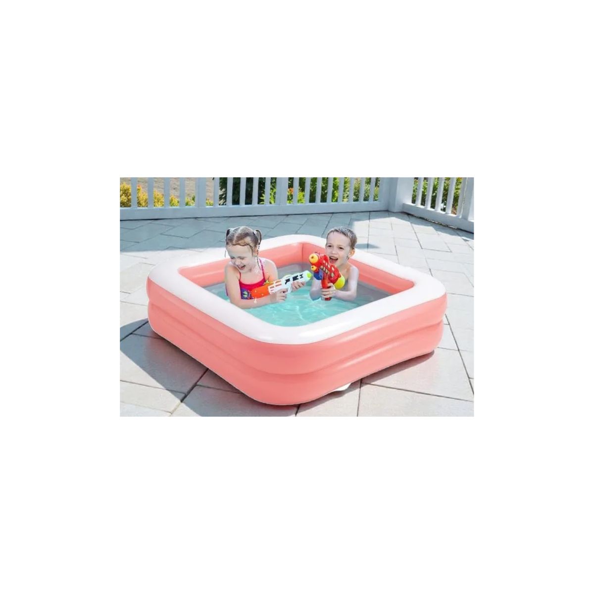 GENERICO - Piscina Inflable Para Niños Piscina Plastica Inflable 80x80 Rosa