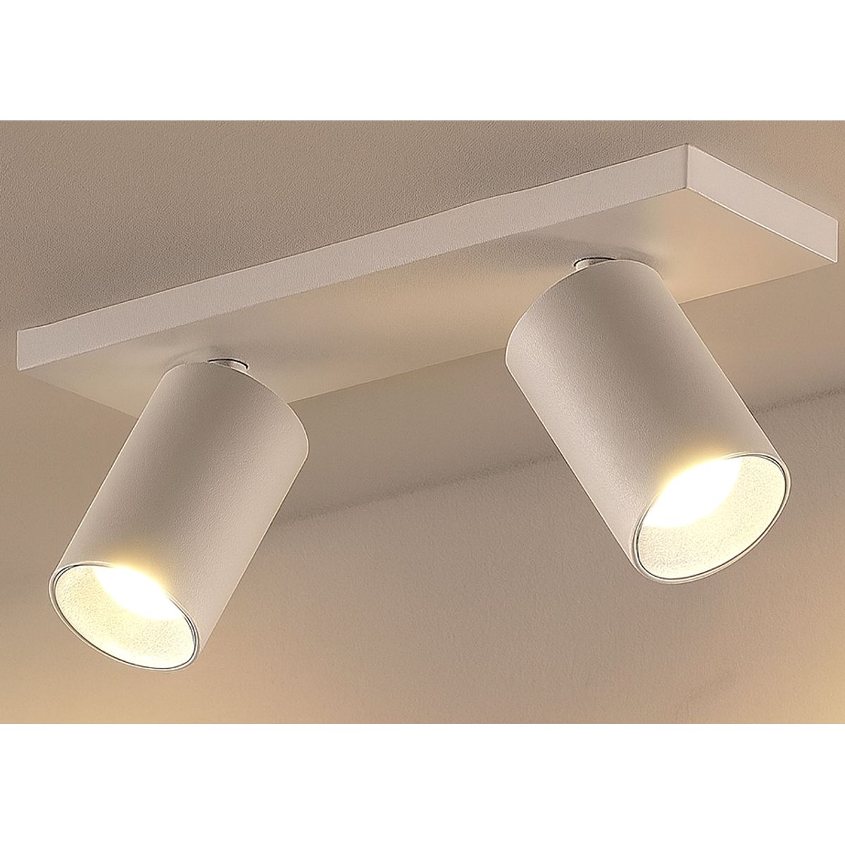 MEGABRIGHT - Foco Spotlight Blanco Doble Incluye Ampolleta 5W Gu10 Megabright