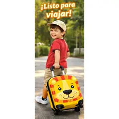 GENERICO - Maleta Infantil de Cabina Diseño Leon