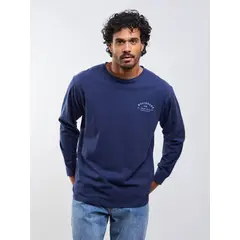 MAUI AND SONS - Polera ML Follow the surf Azul Hombre