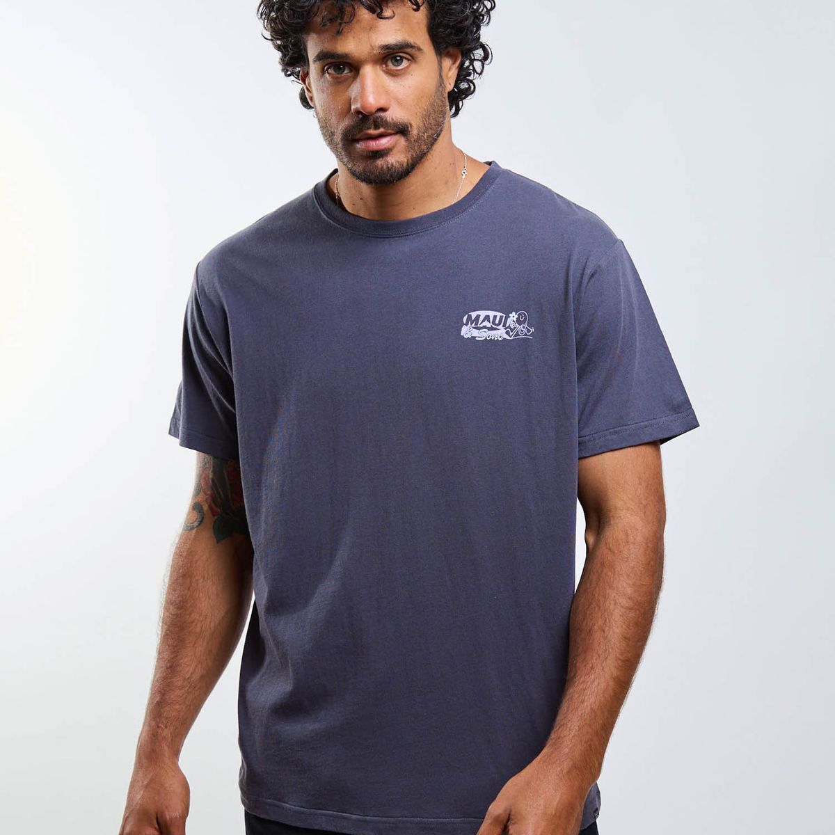 MAUI AND SONS - Polera MC Aroha Gris Hombre Maui And Sons