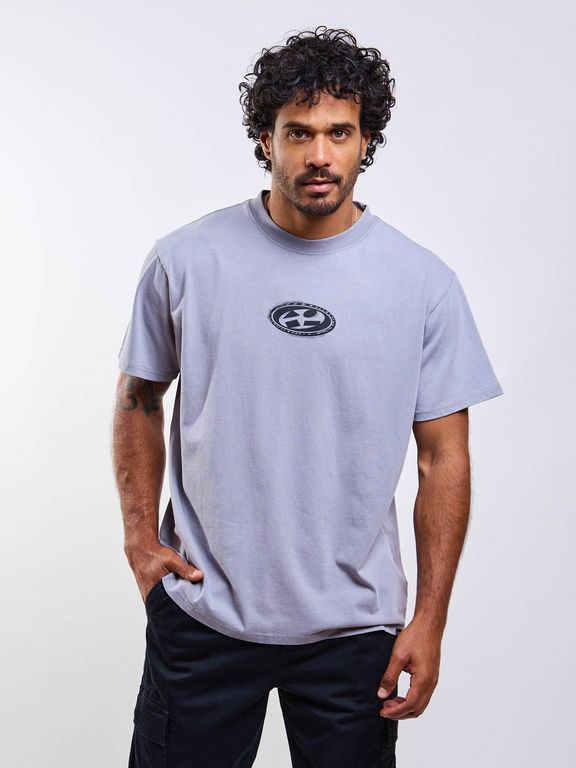 Polera MC Tidesa Gris Hombre Gris S