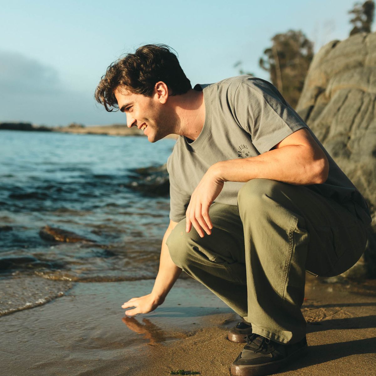 MAUI AND SONS - Polera MC Salty Surf Gris Hombre Maui And Sons