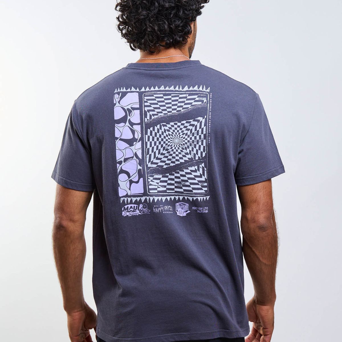 MAUI AND SONS - Polera MC Aroha Gris Hombre Maui And Sons