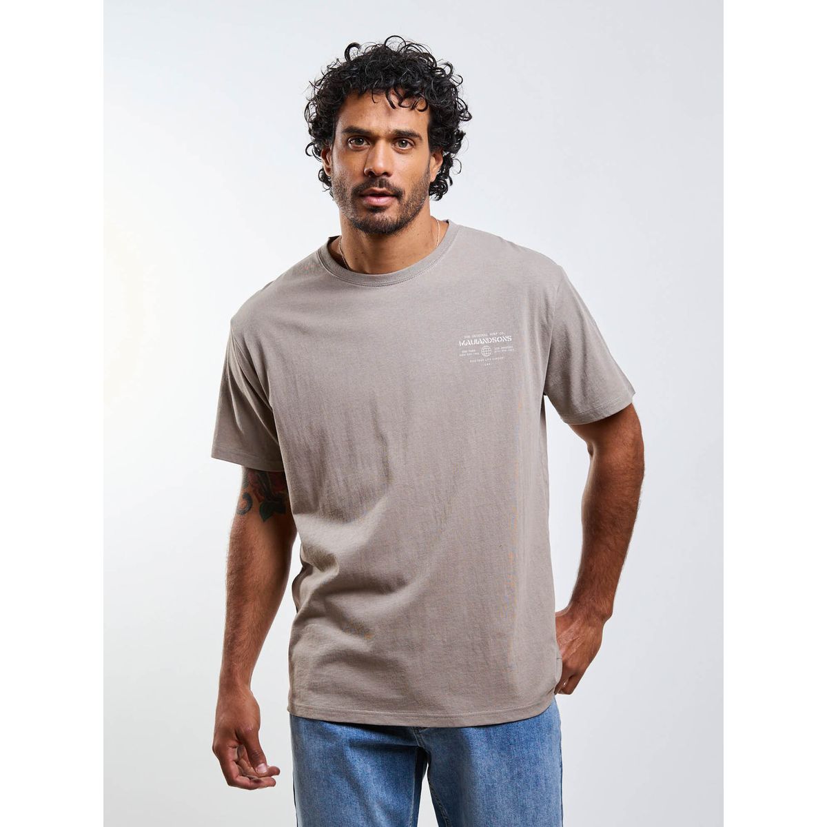 MAUI AND SONS - Polera MC Secret place Beige Hombre Maui And Sons