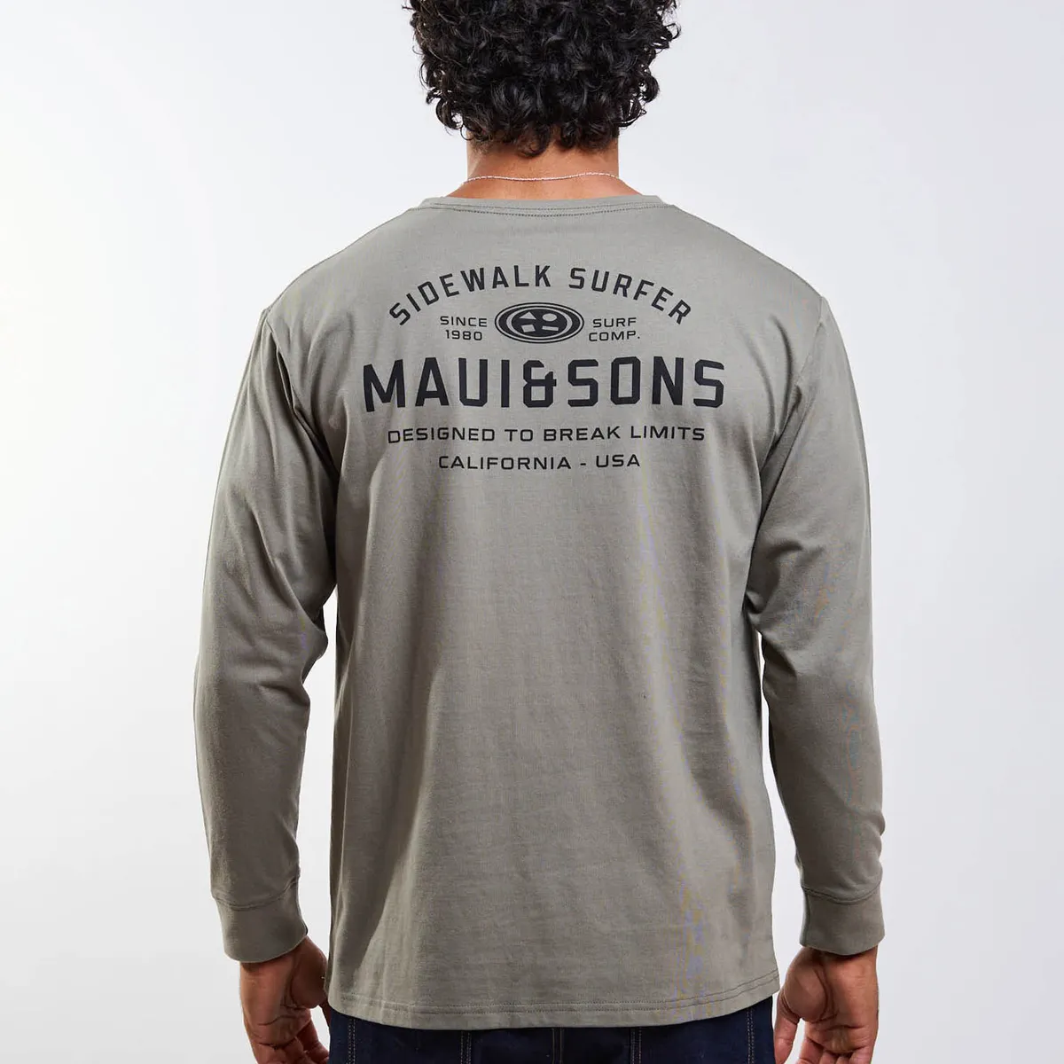 MAUI AND SONS - Polera ML Elementals Ly Verde Hombre Maui And Sons