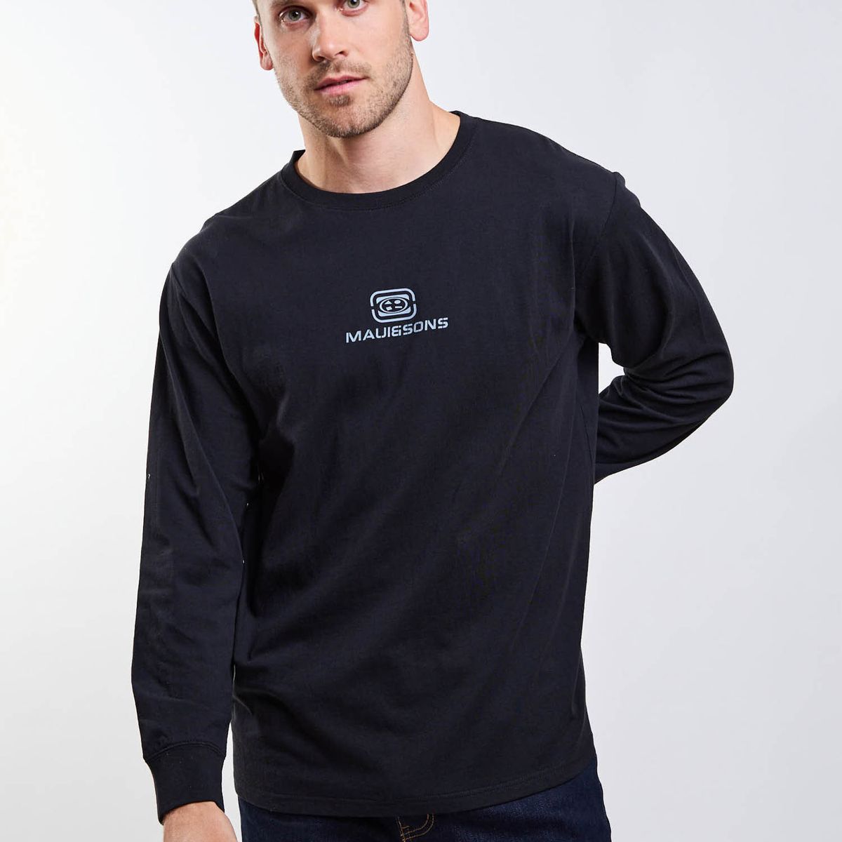 MAUI AND SONS - Polera ML Capsule Negro Hombre Maui And Sons