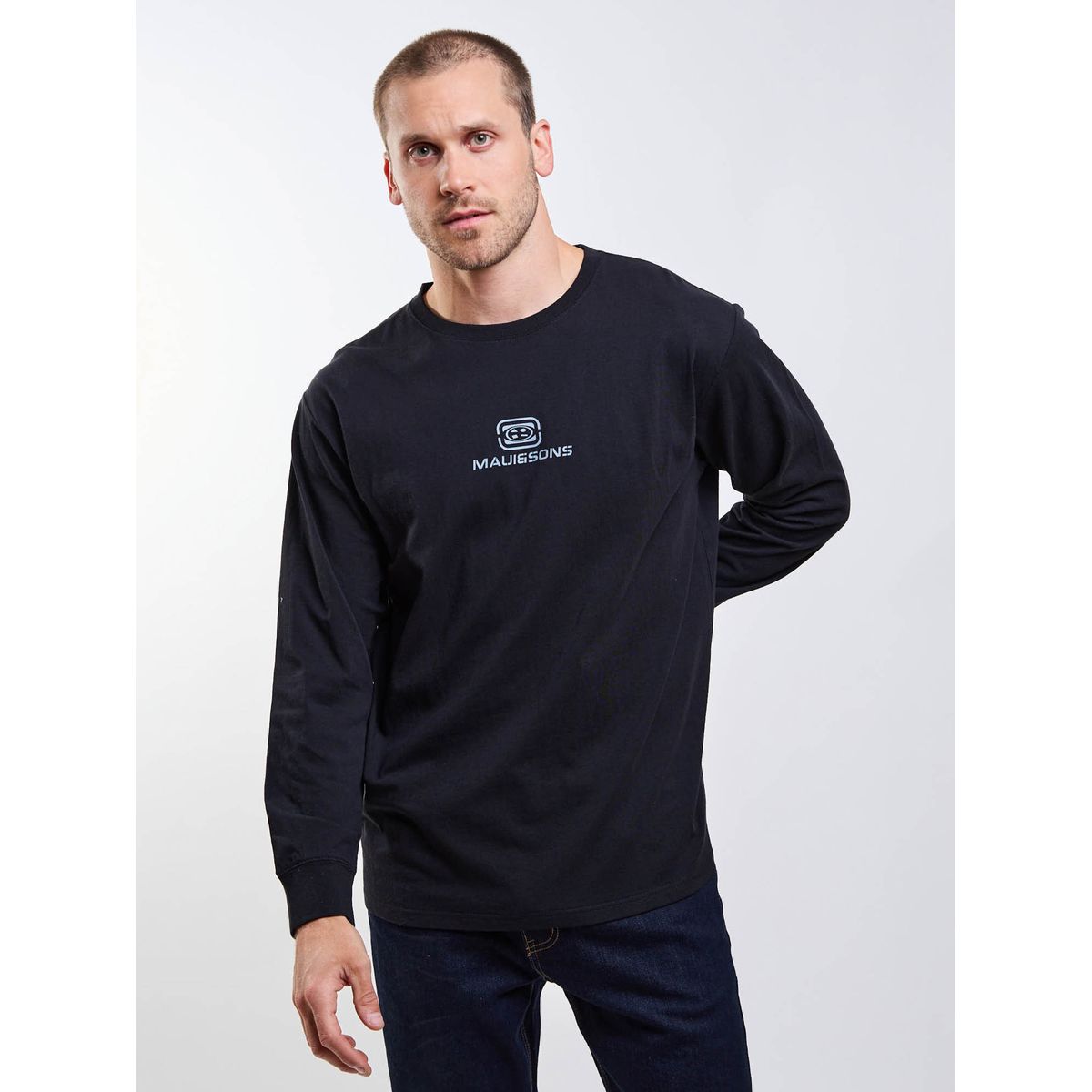 MAUI AND SONS - Polera ML Capsule Negro Hombre Maui And Sons