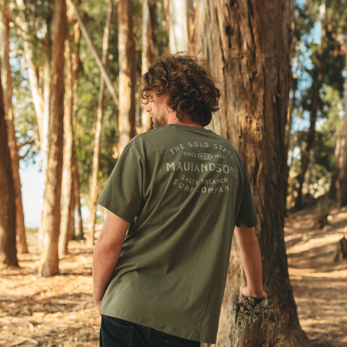MAUI AND SONS - Polera MC Dreamer Verde Hombre Maui And Sons