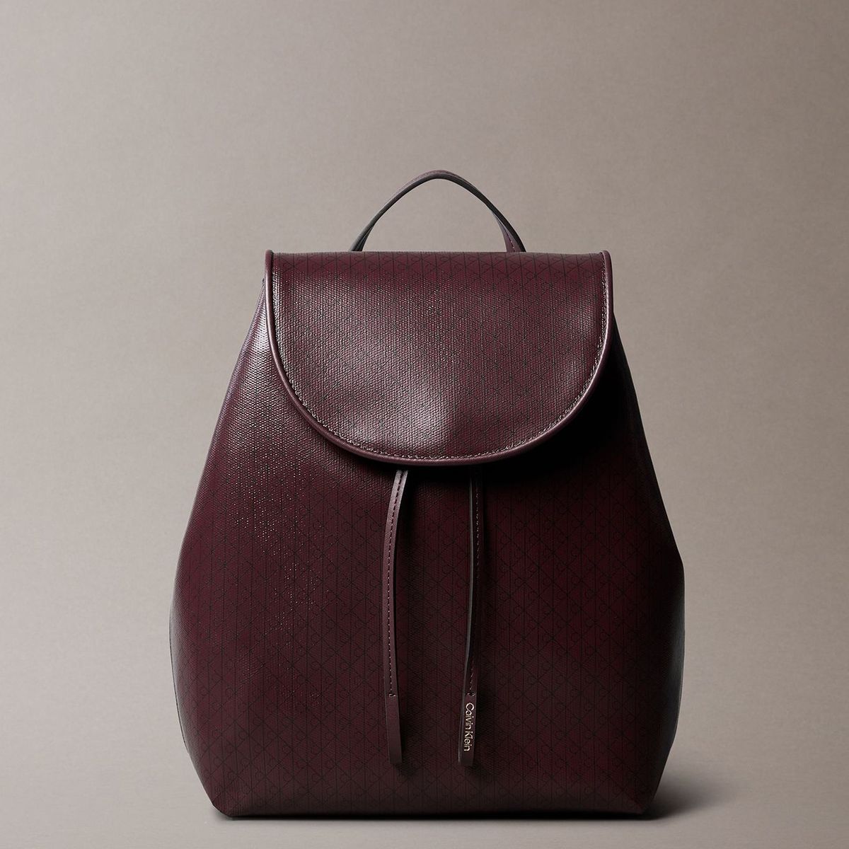 CALVIN KLEIN - Mochila Con Estampado De Monograma Integral Café Calvin Klein