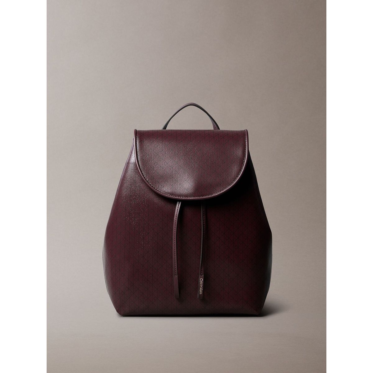 CALVIN KLEIN - Mochila Con Estampado De Monograma Integral Café Calvin Klein