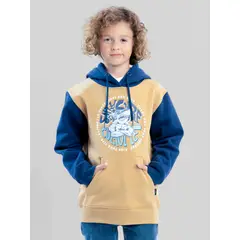 MAUI AND SONS - Poleron Canguro Culture Café Infantil