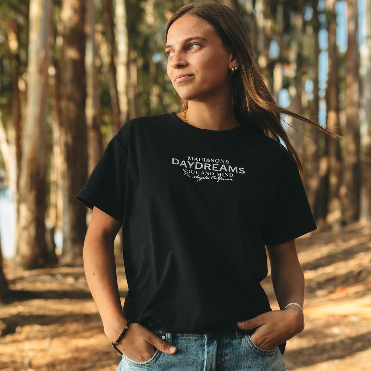 MAUI AND SONS - Polera Mc Saba Negro Mujer Maui And Sons