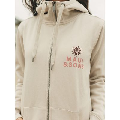 Imagen 2 del producto Poleron FZ Bora Bora Beige Mujer