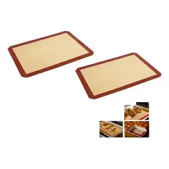 Pasteleria - X2 Tapete De Silicona Lamina De Silicona Tapete De Horno