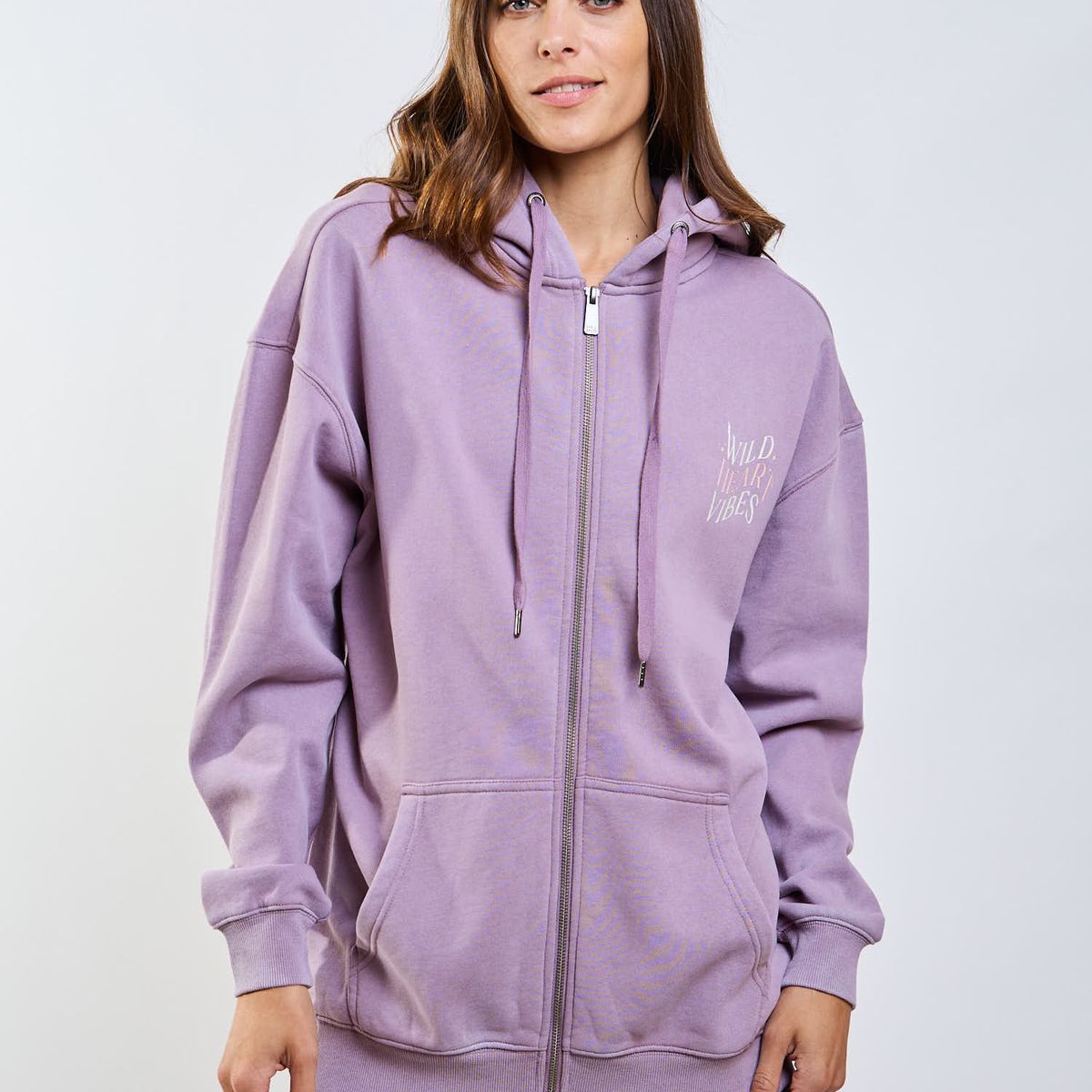 MAUI AND SONS - Poleron FZ Hawai Morado Mujer Maui And Sons
