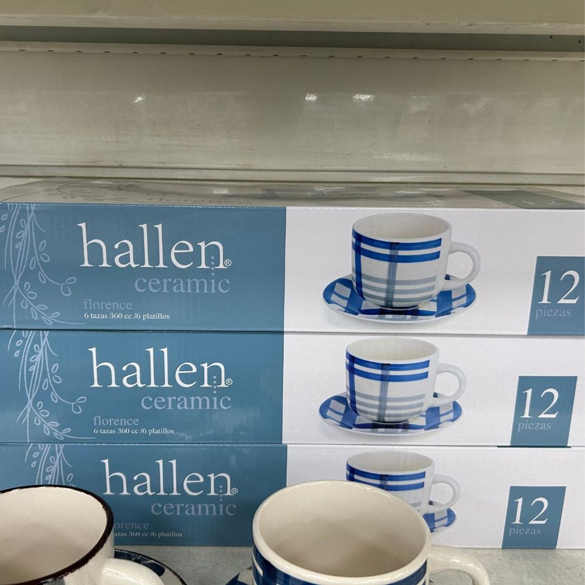 HALLEN - Juego De Té De 12 Piezas Florence Hallen