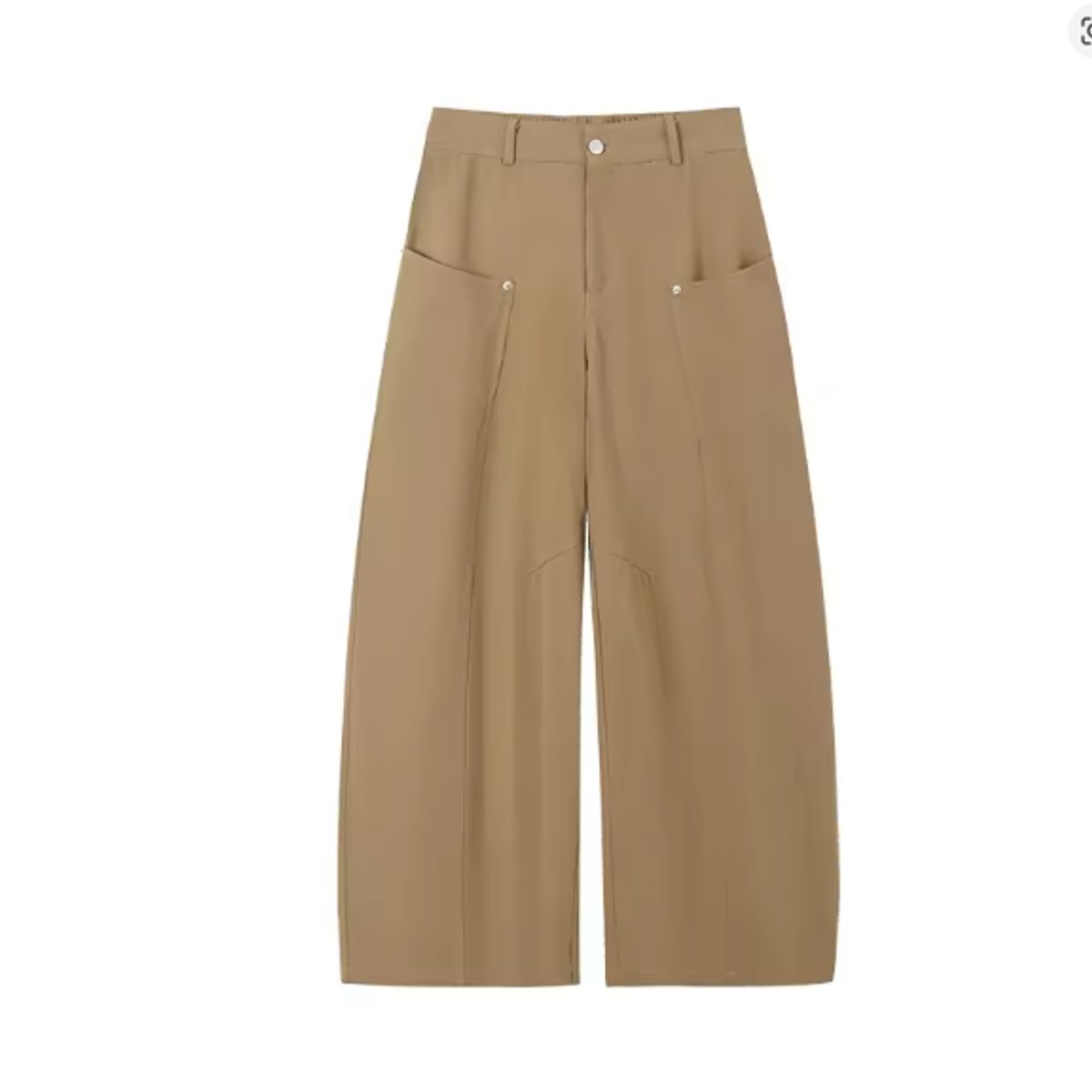 VELVET - Pantalon Corte Recto Lidia Beige