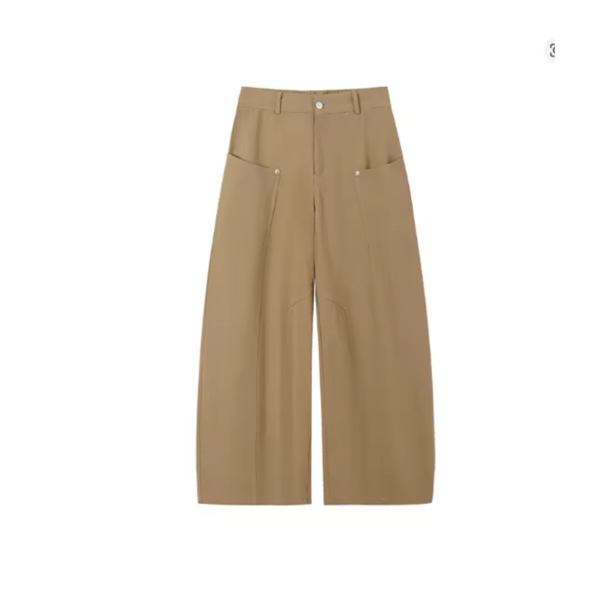 VELVET - Pantalon Corte Recto Lidia Beige
