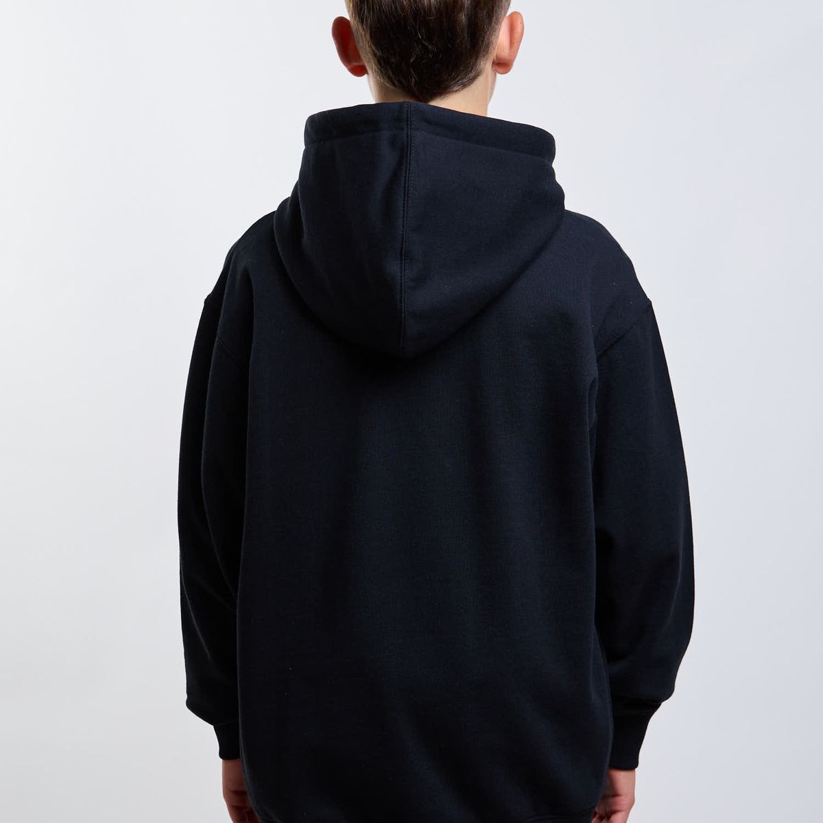 MAUI AND SONS - Poleron Canguro Rubber Negro Infantil Maui And Sons